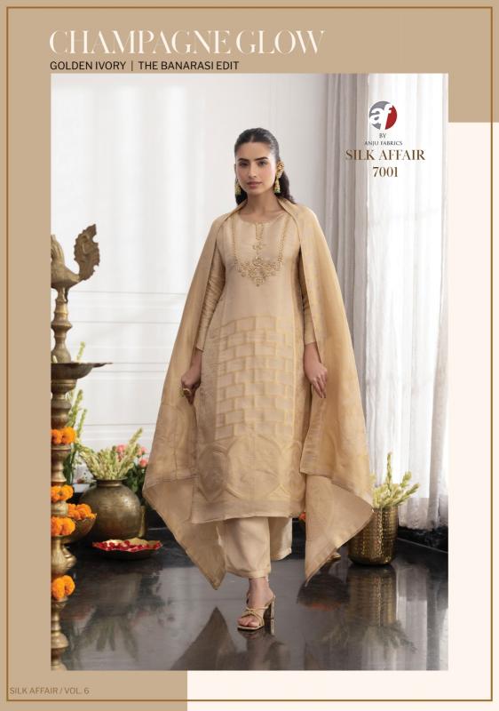 Anju fabrics silk affair vol 6 kurti wholesalers in borivali